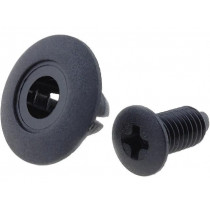 PR-1; Rivet; polyamide; Panel cutout diam: 8mm; Colour: black; FIX&FASTEN