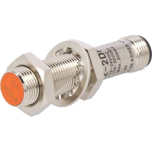 PRCM12-2DP; Sensor: inductive; Output conf: PNP / NO; 0÷2mm; 10÷30VDC; M12; AUTONICS