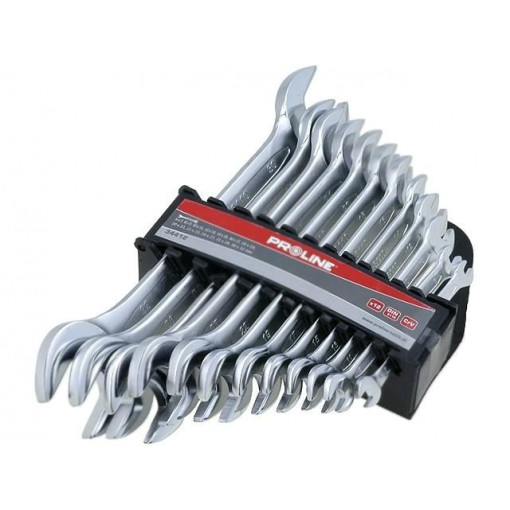 34412; Key set; spanner; steel; Pcs: 12; PROLINE