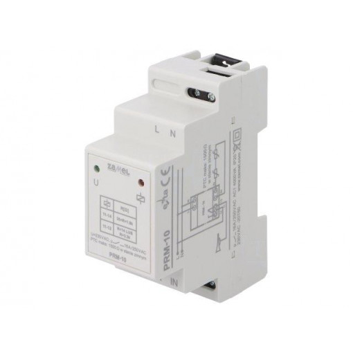 PRM-10; Module: temperature monitoring relay; temperature; 230VAC; DIN; ZAMEL