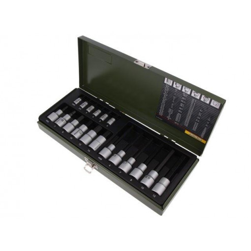 23100; Key set; socket bits; Pcs: 18; Mounting: 1/2