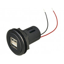 67321500; Automotive power supply; USB A socket x2; 5A; Sup.volt: 12÷24VDC; PRO CAR 67321500; Automotive power supply; USB A socket x2; 5A; Sup.volt: 12÷24VDC; PRO CAR