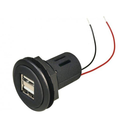 67321500; Automotive power supply; USB A socket x2; 5A; Sup.volt: 12÷24VDC; PRO CAR 67321500; Automotive power supply; USB A socket x2; 5A; Sup.volt: 12÷24VDC; PRO CAR