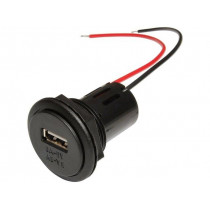 67331500; Automotive power supply; USB A socket; 3A; Sup.volt: 12÷24VDC; PRO CAR 67331500; Automotive power supply; USB A socket; 3A; Sup.volt: 12÷24VDC; PRO CAR