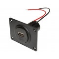 67332500; Automotive power supply; USB A socket; 3A; Sup.volt: 12÷24VDC; PRO CAR