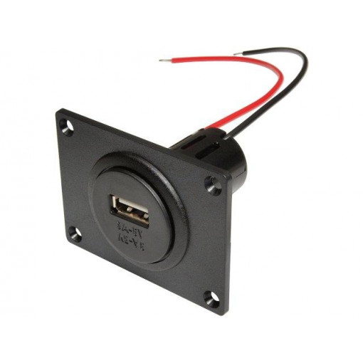 67332500; Automotive power supply; USB A socket; 3A; Sup.volt: 12÷24VDC; PRO CAR 67332500; Automotive power supply; USB A socket; 3A; Sup.volt: 12÷24VDC; PRO CAR
