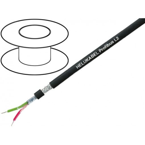 80792; Wire; PROFIBUS,outdoor; 1x22AWG; solid; Cu; PE; black; HELUKABEL