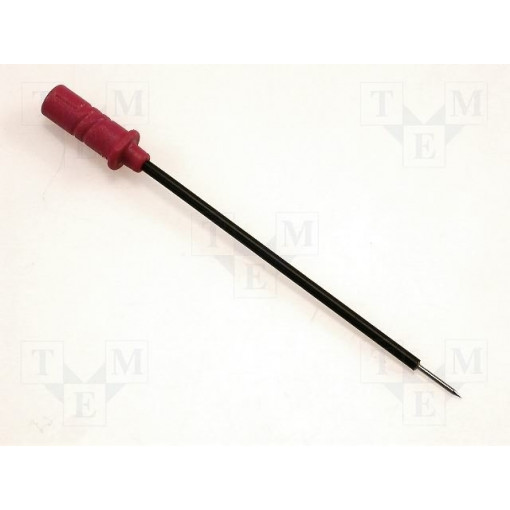 PRUEF0.64FT RT; Test probe; 60V; red; Tip diameter: 0.75mm; Socket size: 0.64mm; HIRSCHMANN T&M