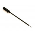 PRUEF0.64FT SW; Test probe; 60V; black; Tip diameter: 0.75mm; Socket size: 0.64mm; HIRSCHMANN T&M