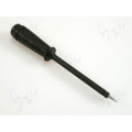 PRUEF2SW; Test probe; black; Tip diameter: 2mm; Socket size: 4mm; 60VDC; 50mΩ; HIRSCHMANN T&M