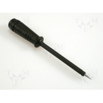 PRUEF2SW; Test probe; black; Tip diameter: 2mm; Socket size: 4mm; 60VDC; 50mΩ; HIRSCHMANN T&M