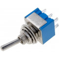 ; Switch: toggle; Pos: 2; DPDT; ON-ON; 3A/250VAC; Leads: for soldering; 
