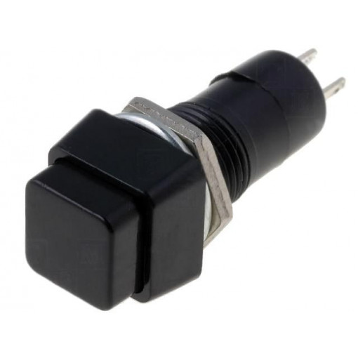 ; Switch: push-button; Pos: 2; SPST-NO; 3A/125VAC; OFF-(ON); Ø12mm; NINIGI