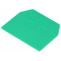 PS-10 A41-6205; End plate; Application: ZG-G10; green; Width: 1mm; polyamide; POKÓJ PS-10 A41-6205; End plate; Application: ZG-G10; green; Width: 1mm; polyamide; POKÓJ