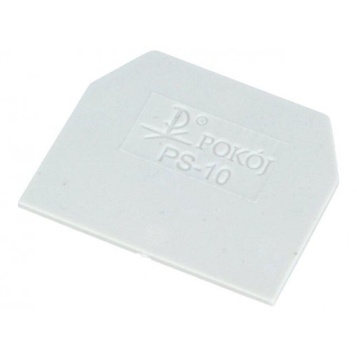 PS-10 A41-6208; End plate; Application: ZG-G10; grey; Width: 1mm; polyamide; POKÓJ PS-10 A41-6208; End plate; Application: ZG-G10; grey; Width: 1mm; polyamide; POKÓJ