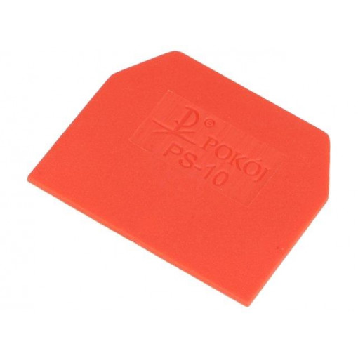 PS-10 A41-6207; End plate; Application: ZG-G10; red; Width: 1mm; polyamide; POKÓJ PS-10 A41-6207; End plate; Application: ZG-G10; red; Width: 1mm; polyamide; POKÓJ