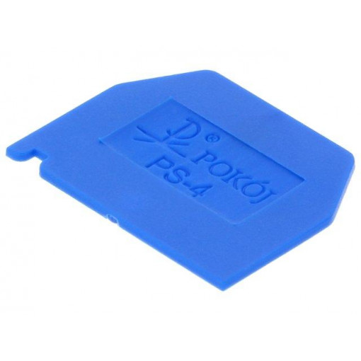 PS-4 A41-6106; End plate; Application: ZG-G2.5,ZG-G4; blue; Width: 1mm; polyamide; POKÓJ PS-4 A41-6106; End plate; Application: ZG-G2.5,ZG-G4; blue; Width: 1mm; polyamide; POKÓJ