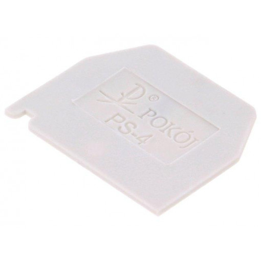 PS-4 A41-6108; End plate; Application: ZG-G2.5,ZG-G4; grey; Width: 1mm; polyamide; POKÓJ PS-4 A41-6108; End plate; Application: ZG-G2.5,ZG-G4; grey; Width: 1mm; polyamide; POKÓJ