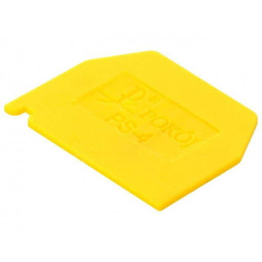 PS-4 A41-6101; End plate; Application: ZG-G2.5,ZG-G4; yellow; Width: 1mm; POKÓJ PS-4 A41-6101; End plate; Application: ZG-G2.5,ZG-G4; yellow; Width: 1mm; POKÓJ