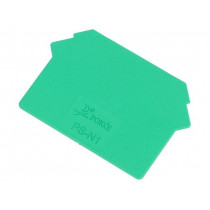 PS-N1 A41-8115; End plate; Application: ZUG; green; Width: 1mm; polyamide; UL94V-0; POKÓJ PS-N1 A41-8115; End plate; Application: ZUG; green; Width: 1mm; polyamide; UL94V-0; POKÓJ