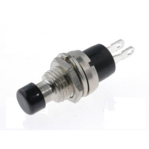 PS10C2BK; Switch: push-button; Pos: 2; SPST-NC; 1A/250VAC; ON-(OFF); NINIGI PS10C2BK; Switch: push-button; Pos: 2; SPST-NC; 1A/250VAC; ON-(OFF); NINIGI