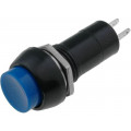 PS11BBU; Switch: push-button; Pos: 2; SPST-NO; 1A/250VAC; OFF-(ON); Ø12mm; 