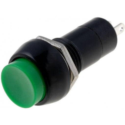 PS11BGN; Switch: push-button; Pos: 2; SPST-NO; 1A/250VAC; OFF-(ON); Ø12mm; PS11BGN; Switch: push-button; Pos: 2; SPST-NO; 1A/250VAC; OFF-(ON); Ø12mm;