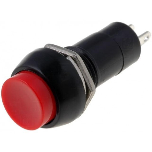 PS11BRD; Switch: push-button; Pos: 2; SPST-NO; 1A/250VAC; OFF-(ON); Ø12mm; PS11BRD; Switch: push-button; Pos: 2; SPST-NO; 1A/250VAC; OFF-(ON); Ø12mm;