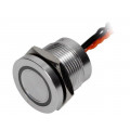 PS193P10Y01O12VT; Switch: piezoelectric; Pos: 2; SPST-NO; 0.2A/24VAC; 0.2A/24VDC; ONPOW PS193P10Y01O12VT; Switch: piezoelectric; Pos: 2; SPST-NO; 0.2A/24VAC; 0.2A/24VDC; ONPOW