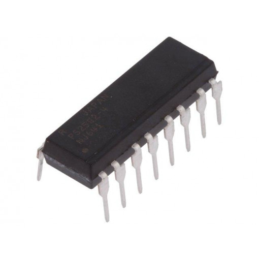 PS2502-4-A; Optocoupler; THT; Channels: 4; Out: Darlington; Uinsul: 5kV; Uce: 40V; CEL (Renesas)