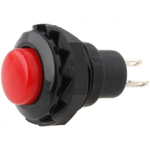 R13-502A-05-BR; Switch: push-button; Pos: 2; SPST-NO; 1.5A/250VAC; OFF-(ON); SCI