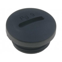 ; Stopper; PG9; Mat: polyamide; black; KSS WIRING