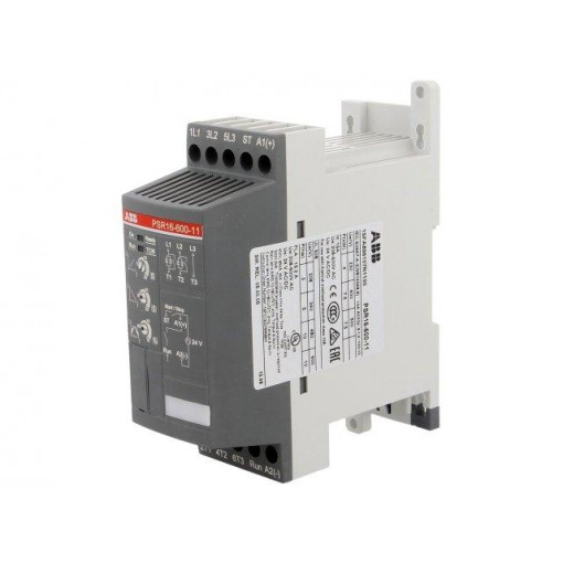 1SFA896107R1100; Module: soft-start; Usup: 208÷600VAC; DIN; 24VDC; 7.5kW; 1÷20/0÷20s; ABB