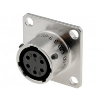 PT02A1006S023; Connector: circular; PT; socket; female; PIN: 6; external bayonet; AMPHENOL