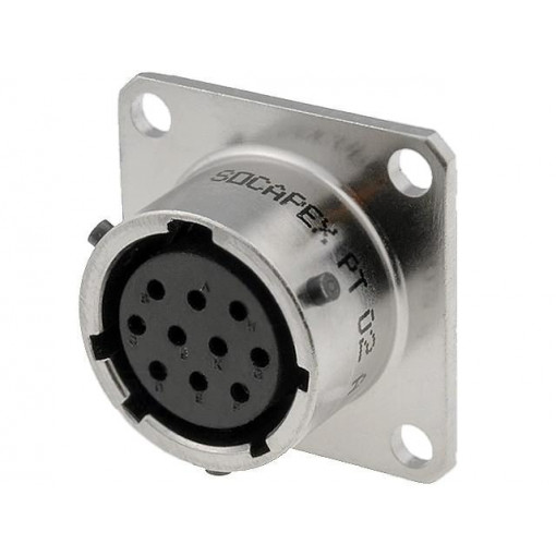 PT02A1210S023; Connector: circular; PT; socket; female; PIN: 10; external bayonet; AMPHENOL