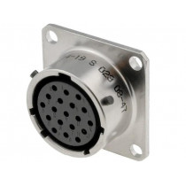 PT02A1419S023; Connector: circular; PT; socket; female; PIN: 19; external bayonet; AMPHENOL