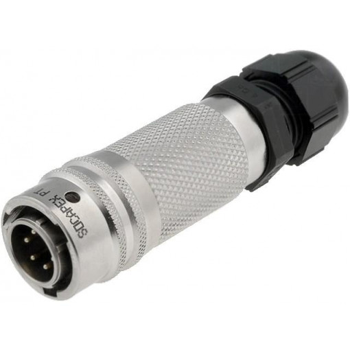 PT06A1006PPG023; Connector: circular; PT; plug; male; PIN: 6; with cable gland; 7.5A; AMPHENOL
