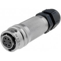 PT06A1006SPG023; Connector: circular; PT; plug; female; PIN: 6; with cable gland; AMPHENOL