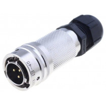 PT06A1203PPG023; Connector: circular; PT; plug; male; PIN: 3; with cable gland; 13A; AMPHENOL
