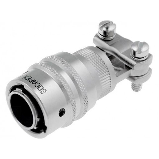 PT06E1006PSR023; Connector: circular; PT; plug; male; PIN: 6; with cable clamp; 7.5A; AMPHENOL