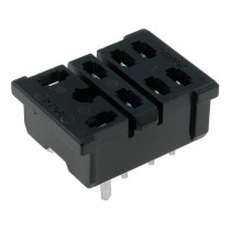 PT08-0; Socket; PIN: 8; 15A; 250VAC; H: 12mm; W: 22mm; Mounting: PCB; -25÷55°C; OMRON