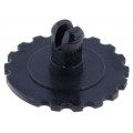 5371; Knob; thumbwheel; black; Ø16mm; Application: PT15N; PIHER