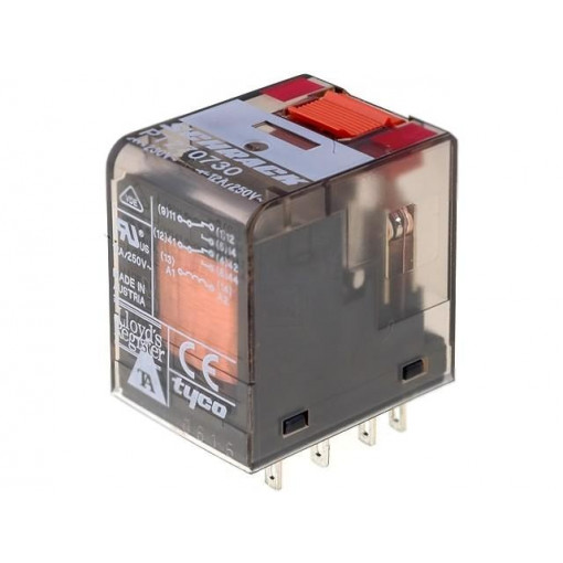5-1419111-1; Relay: electromagnetic; DPDT; Ucoil: 230VAC; 12A/250VAC; 12A/30VDC; TE Connectivity