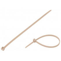 118-00032; Cable tie; L: 145mm; W: 3.4mm; PEEK; 230N; beige; Ømax: 35mm; UL94V-0; HELLERMANNTYTON