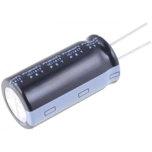 PV2G101MNN1836; Capacitor: electrolytic; THT; 100uF; 400VDC; Ø18x36mm; Pitch: 7.5mm; Elite