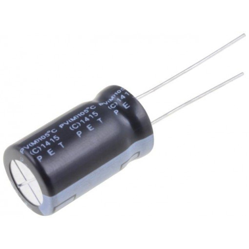 PV2W100MNN1220; Capacitor: electrolytic; THT; 10uF; 450VDC; Ø12x20mm; Pitch: 5mm; Elite