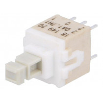 PVA2 OA H1 1.7N V2; Switch: keypad; Pos: 2; DPDT; 0.1A/32VDC; white; none; THT; 1.7N; C&K
