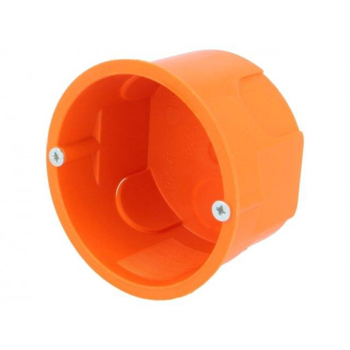 A.0002P; Enclosure: back box; Ø: 60mm; Z: 40mm; plaster embedded; IP30; PAWBOL