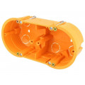 A.0010P; Enclosure: back box; X: 60mm; Y: 136mm; Z: 46mm; plaster embedded; PAWBOL A.0010P; Enclosure: back box; X: 60mm; Y: 136mm; Z: 46mm; plaster embedded; PAWBOL
