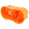 A.0010PG; Enclosure: back box; X: 60mm; Y: 136mm; Z: 60mm; plaster embedded; PAWBOL A.0010PG; Enclosure: back box; X: 60mm; Y: 136mm; Z: 60mm; plaster embedded; PAWBOL